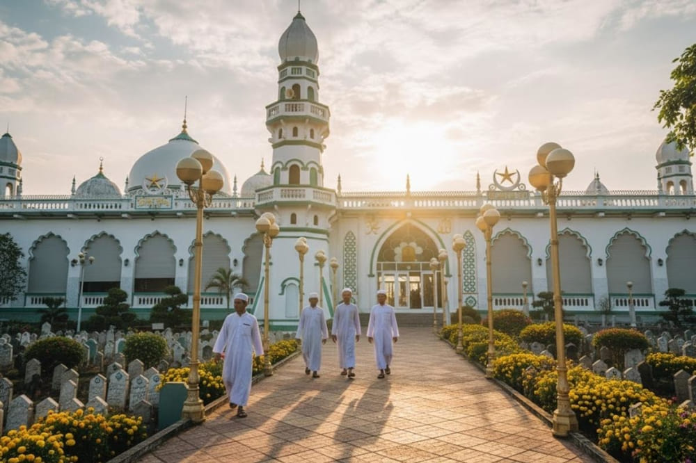 Th&aacute;nh đường Hồi gi&aacute;o Jamiul Azhar Mosque.